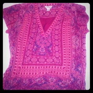 Lucky boho printed brand tee